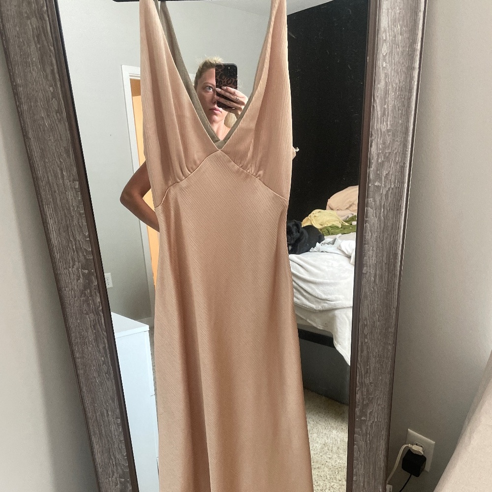 Gold dress